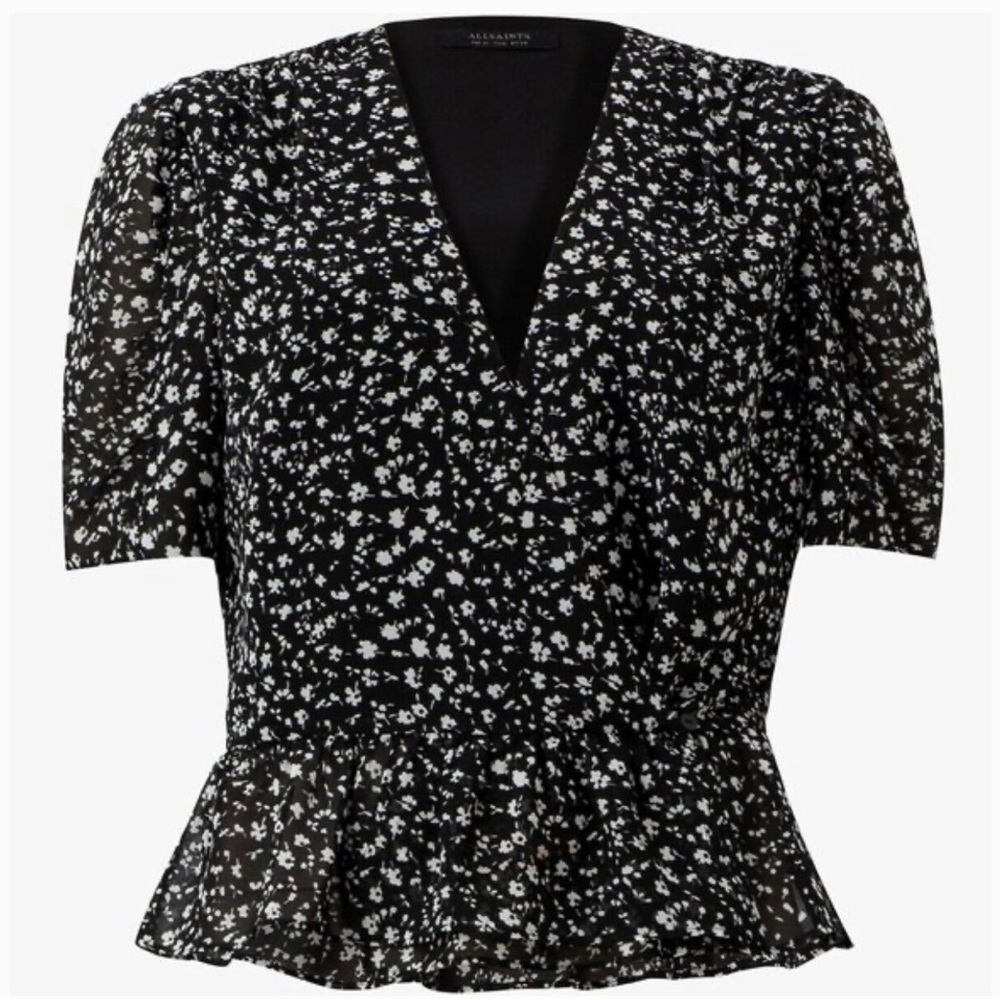 AllSaints Peplum Top